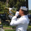Taps was played by a Naval Air Station Lemoore Sailor.